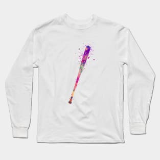 Baseball Bat Watercolor Baseball Player Gift Long Sleeve T-Shirt